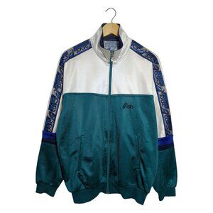 Vintage 90s Asics Original Sportswear Collection Tape Logo Track Jacket - XL